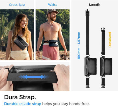 SPIGEN Aqua Shield Waterproof Case / Bag (Waist) Set Black A621 7