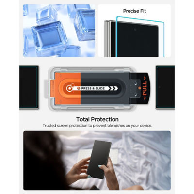 SPIGEN [2 Pack] Spigen Samsung Z Fold 8 Ultra / Z Fold 7 Tempered Glass EZ Fit Pro HD Screen Protector 3