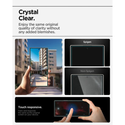 SPIGEN [2 Pack] Spigen Samsung Z Fold 8 Ultra / Z Fold 7 Tempered Glass EZ Fit Pro HD Screen Protector 4