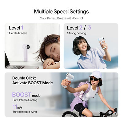 CUKTECH CP Turbo Fan Plus 2-in-1 Handheld Fan and 10000mAh Power Bank BF02 4