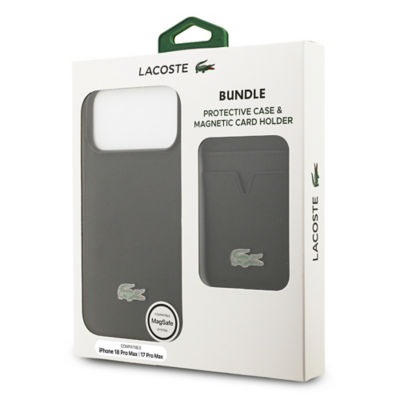 Lacoste Iconic Petit Pique Card Wallet & MagSafe Case For iPhone 18 Pro Max 11