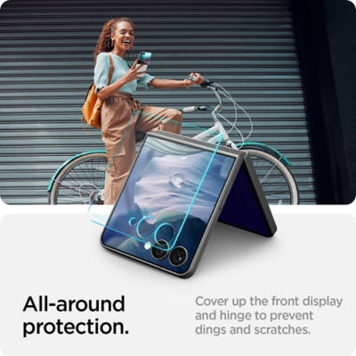Spigen Samsung Z Flip 8 / Flip 7 Tempered Glass EZ Fit HD [1 Pack] Galaxy Z Flip 8 Screen Protector 2