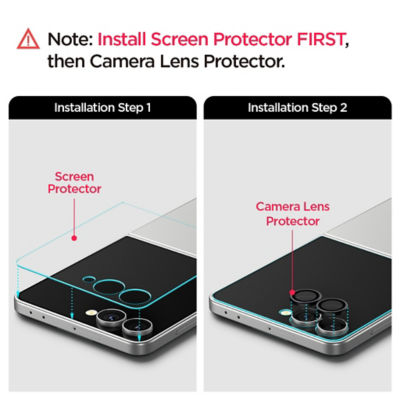 Spigen Samsung Z Flip 8 / Flip 7 Tempered Glass EZ Fit HD [1 Pack] Galaxy Z Flip 8 Screen Protector 6