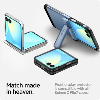 Spigen Samsung Z Flip 8 / Flip 7 Tempered Glass EZ Fit HD [1 Pack] Galaxy Z Flip 8 Screen Protector 7