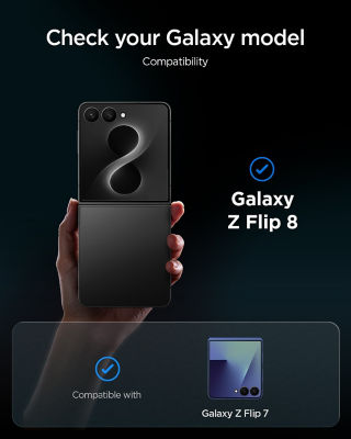 Spigen Samsung Z Flip 8 / Flip 7 Tempered Glass EZ Fit HD [1 Pack] Galaxy Z Flip 8 Screen Protector 8