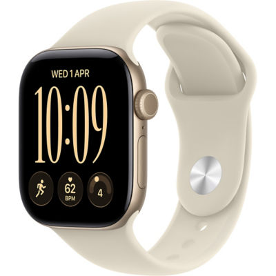 (S/M) Light Gold Case & Sand Sport Band