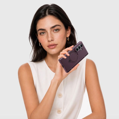 TORRAS Ostand Q3 Spin Phone case for Samsung Galaxy Z Fold 8 Ultra-Deep Purple 3