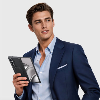 TORRAS Ostand Q3 Spin Phone case for Samsung Galaxy Z Fold 8 Ultra-Black 3