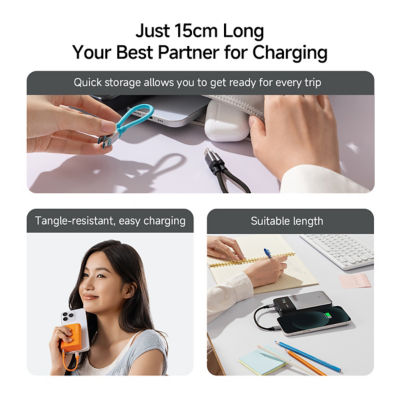 CUKTECH CP Braided 6A USB-C to USB-C 240W Magnetic Ports Cable CTC615S 3