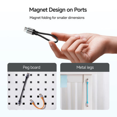 CUKTECH CP Braided 6A USB-C to USB-C 240W Magnetic Ports Cable CTC615S 4
