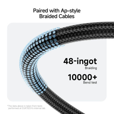 CUKTECH CP Braided 6A USB-C to USB-C 240W Magnetic Ports Cable CTC615S 6