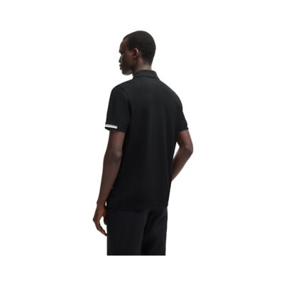 BOSS Rubberised-Logo Polo Shirt In Mercerised Cotton 5