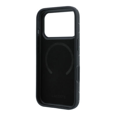 Lacoste PU Leather Blend Embossed MagSafe Case For iPhone 18 Pro Max 8