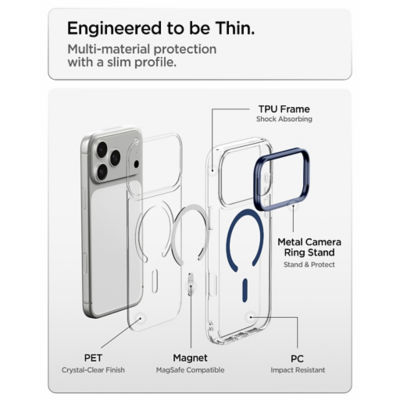 Spigen iPhone 18 Pro Max Case / iPhone 17 Pro Max Case 6.9" Optik S MagFit Camera Cover Magnetic Phone Case Phone Stand 5
