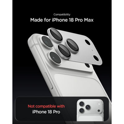 Spigen iPhone 18 Pro Max Camera Lens Protector [1 Pack] Optik Pro XL EZ Fit iPhone Lens Protector 3