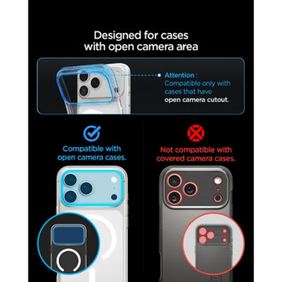 Spigen iPhone 18 Pro Max Camera Lens Protector [1 Pack] Optik Pro XL EZ Fit iPhone Lens Protector 7