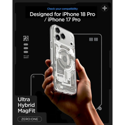 Spigen iPhone 18 Pro Case / iPhone 17 Pro Case 6.3" Ultra Hybrid Zero One MagFit Magnetic Phone Case iPhone 18 Pro Cover 4