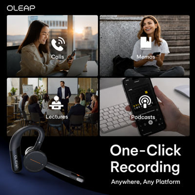 Oleap Archer AI Meeting Headset With ANC Microphone 5