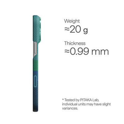Pitaka iPhone 18 Pro / 17 Pro - Ultra-Slim Edge Case + Premium Screen Protector - Magnetic / PitaTap™ Button 8