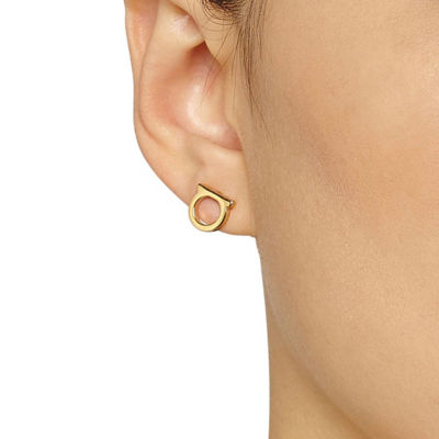 FERRAGAMO Gancini Earrings In Gold Collar Small 760120 3