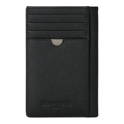 BRAUN BÜFFEL Braun Buffel Ikon-A1 Flat Card Holder in Black 3
