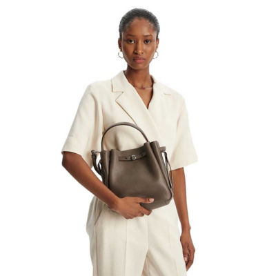 TORY BURCH Romy Bucket Bag Wild Mushroom 166982 6