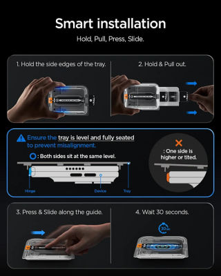 SPIGEN [2 Pack] Spigen iPhone Duo Screen Protector Glas.tR EZ Fit Pro HD iPhone Fold Tempered Glass 7