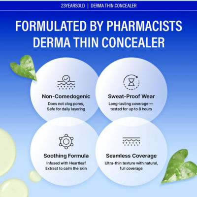 23YEARSOLD Derma Thin 樱花底妆套装（粉色） 6
