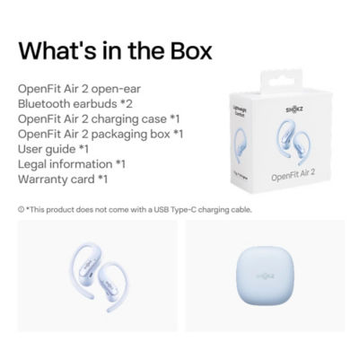Shokz OpenFit Air 2 Open Ear Wireless Earbuds 6