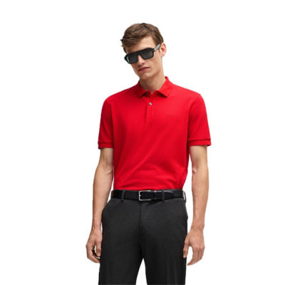BOSS Pallas Logo-Detail Polo Shirt In Cotton Piqué 4