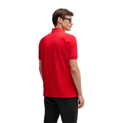 BOSS Pallas Logo-Detail Polo Shirt In Cotton Piqué 5