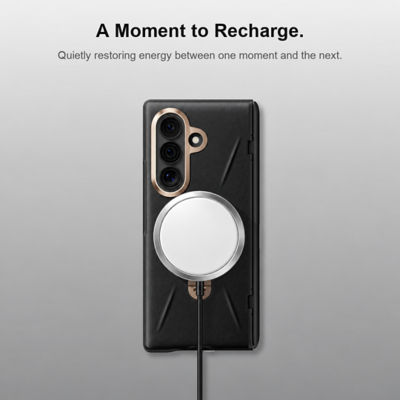 TORRAS Q3 Vegskin Phone Case for Samsung Galaxy Z Fold 8 Ultra- Amber Brown 4