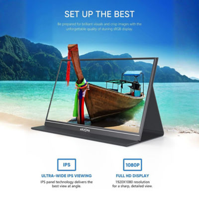 ARZOPA S1 15.6" 1080P Portable IPS Monitor with Smart Cover 3