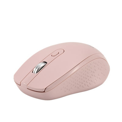 CLIPTEC RZS878 XILENT-METAL - 2.4GHZ 160DPI SILENT WIRELESS MOUSE (AA BATTERY) - PINK 3