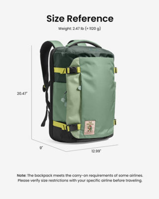 Tomtoc x Trail Wanderer Navigator-T66 Travel Laptop Backpack 40L 9