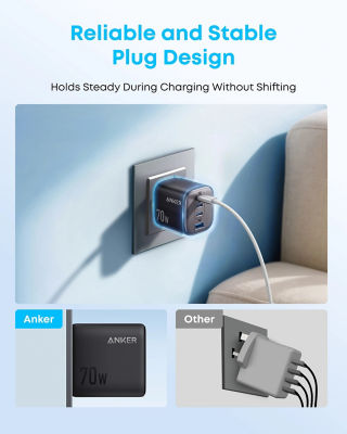 Anker Zolo 70W 4-Port GaN Compact Foldable USB C Charger A121C 7