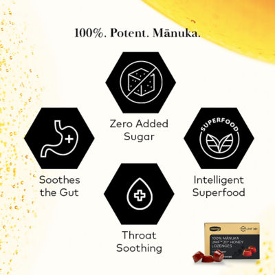 COMVITA [Bundle of 12] Comvita 100% Manuka UMF™20+ Honey Lozenges 6s 4