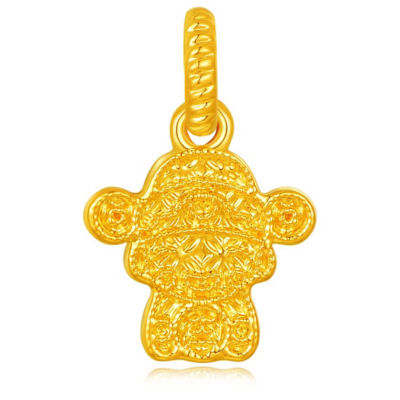 Goldheart 916 Gold Fortune God Pendant 1