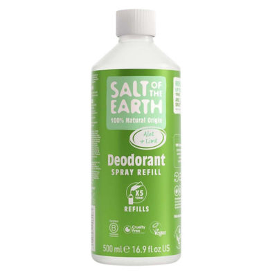 Salt Of The Earth Natural Deodorant Spray Refill Aloe & Lime 500ml 1