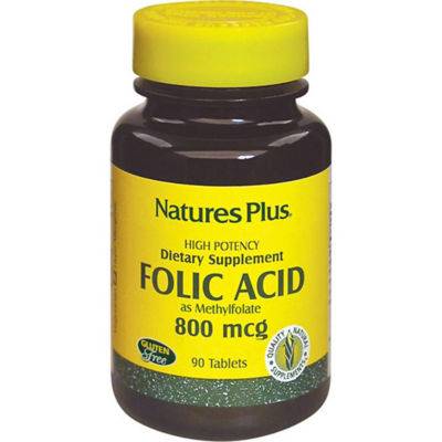 Buy Nature's Plus, Folic Acid, 800 mcg, 90 Tablets Online in Singapore ...