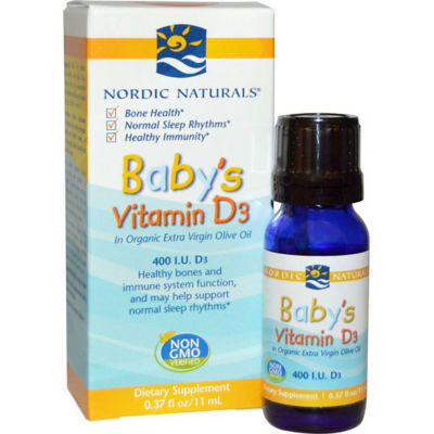 Buy NORDIC NATURALS, Baby's Vitamin D3, 400 I.U., 0.37 fl oz (11 ml