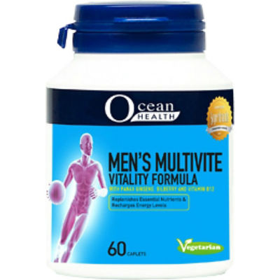 Buy OCEAN HEALTH Men's Multivitamin Vitalty Form 60 Online in Singapore