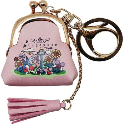 Buy SINGAPORE KEYRING COIN PURSE PINK SMALL Online in Singapore